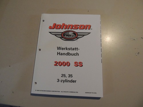 Werkstatthandbuch johnson - johnson, 25